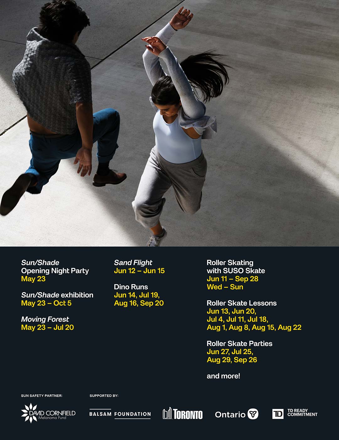 The Bentway Sun/Shade signage