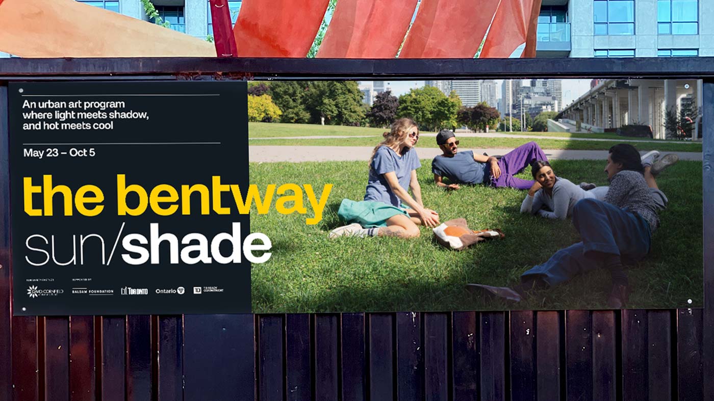 The Bentway Sun/Shade signage