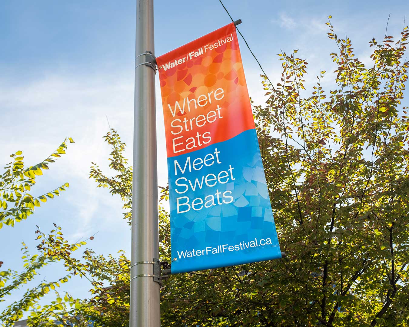 Water/Fall Festival street banner