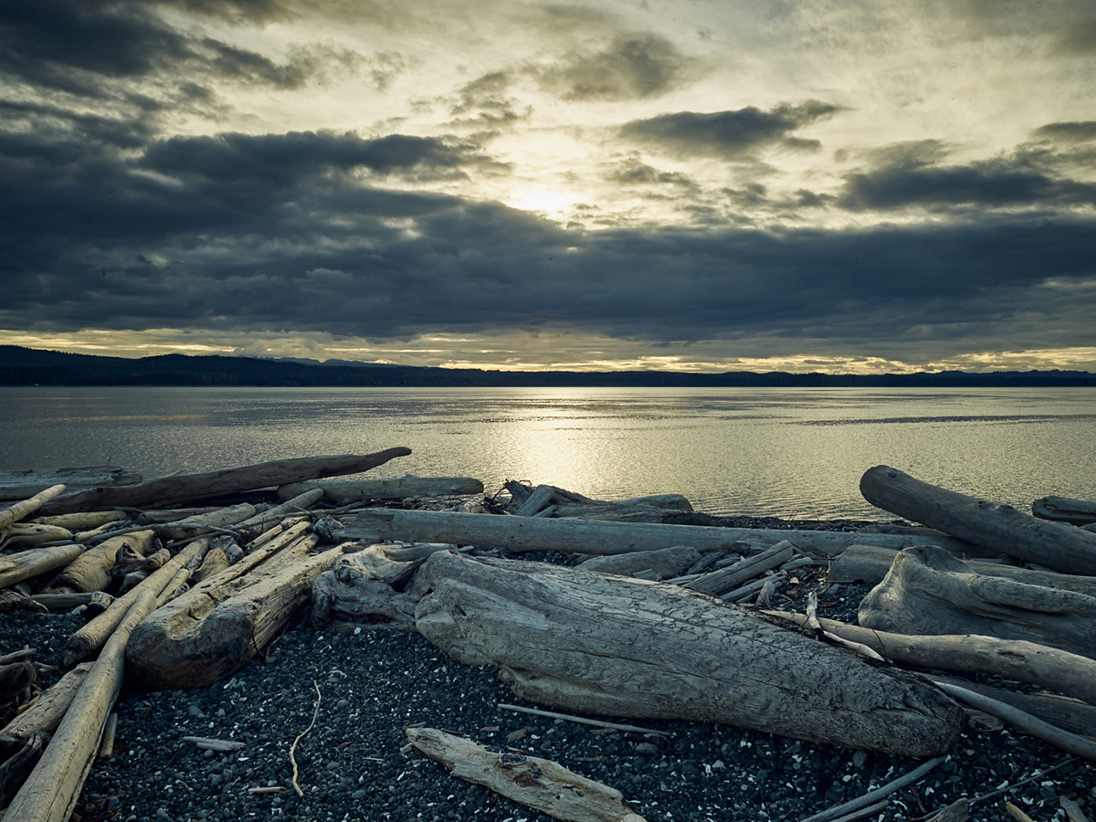Sunset at Pulteney Point, Sointula, British Columbia.
